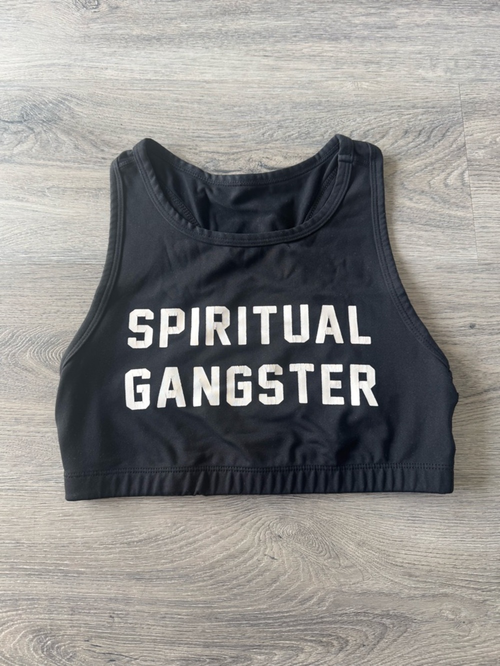 Spiritual Gangster High Neck Varsity Bra